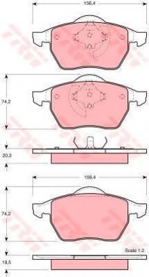 TRW GTD1138 Brake Set, disc brakes